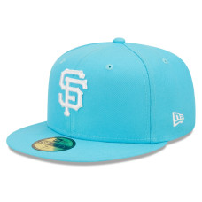 Adult Men's San Francisco Giants New Era Vice Highlighter Logo 59FIFTY Fitted Hat - Blue Adult Men's San Francisco Giants New Era Vice Highlighter Logo 59FIFTY Fitted Hat - Blue