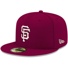 Adult Men's San Francisco Giants New Era White Logo 59FIFTY Fitted Hat - Cardinal Adult Men's San Francisco Giants New Era White Logo 59FIFTY Fitted Hat - Cardinal