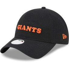 Women's San Francisco Giants New Era Shoutout 9TWENTY Adjustable Hat - Black