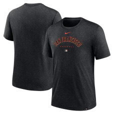 Adult Men's San Francisco Giants Authentic Collection Early Work Tri-Blend Performance baseball T-shirt - Heather Black Adult Men's San Francisco Giants Authentic Collection Early Work Tri-Blend Performance baseball T-shirt - Heather Black