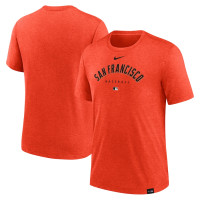 Adult Men's San Francisco Giants Authentic Collection Early Work Tri-Blend Performance baseball T-shirt - Heather Orange