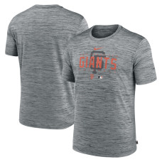 Adult Men's San Francisco Giants Authentic Collection Velocity Performance Practice baseball T-shirt - Heather Gray