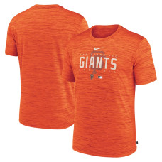 Adult Men's San Francisco Giants Authentic Collection Velocity Performance Practice baseball T-shirt - Orange