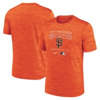 Adult Men's San Francisco Giants Authentic Collection Velocity Practice Performance baseball T-shirt - Orange