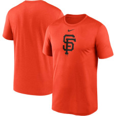 Adult Men's San Francisco Giants Big & Tall Logo Legend Performance baseball T-shirt - Orange