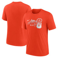 Adult Men's San Francisco Giants City Connect Tri-Blend baseball T-shirt - Orange