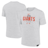 Adult Men's San Francisco Giants City Connect Velocity Practice Performance baseball T-shirt - Gray