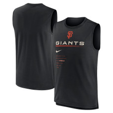 Adult Men's San Francisco Giants Exceed Performance Tank Top - Black