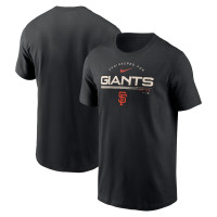 Adult Men's San Francisco Giants Team Engineered Performance baseball T-shirt - Black