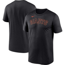 Adult Men's San Francisco Giants Wordmark Legend Performance Big & Tall baseball T-shirt - Black