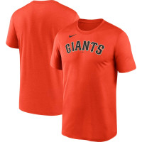 Adult Men's San Francisco Giants Wordmark Legend Performance Big & Tall baseball T-shirt - Orange