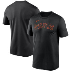 Adult Men's San Francisco Giants Wordmark Legend Performance baseball T-shirt - Black