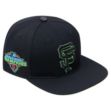 Adult Men's San Francisco Giants Pro Standard Cooperstown Collection Neon Prism Snapback Hat - Black Adult Men's San Francisco Giants Pro Standard Cooperstown Collection Neon Prism Snapback Hat - Black