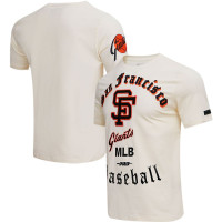 Adult Men's San Francisco Giants Pro Standard Cooperstown Collection Old English baseball T-shirt - Cream