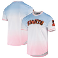 Adult Men's San Francisco Giants Pro Standard Ombre baseball T-shirt - Blue/Pink