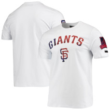 Adult Men's San Francisco Giants Pro Standard Red, White & Blue baseball T-shirt - White
