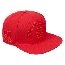 Adult Men's San Francisco Giants Pro Standard Triple Red Snapback Hat Adult Men's San Francisco Giants Pro Standard Triple Red Snapback Hat