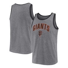 Adult Men's San Francisco Giants Profile Big & Tall Arch Over Logo Tank Top - Heather Charcoal