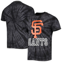 Adult Men's San Francisco Giants Stitches Spider Tie-Dye baseball T-shirt - Black