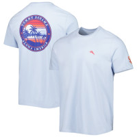 Adult Men's San Francisco Giants Tommy Bahama Aloha America baseball T-shirt - Light Blue