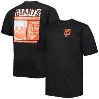 Adult Men's San Francisco Giants Two-Sided baseball T-shirt - Black