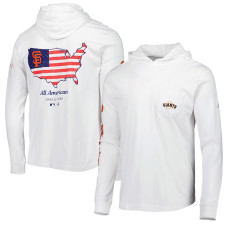 Adult Men's San Francisco Giants johnnie-O Edison baseball Hoodie baseball T-shirt - White