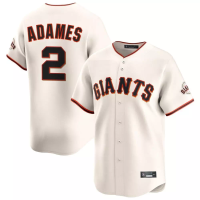 San Francisco Giants Willy Adames #2 Men's Cream Home Limited Jersey