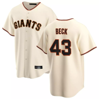 San Francisco Giants Tristan Beck #43 Men's Cream Home Replica Jersey