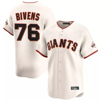 San Francisco Giants Spencer Bivens #76 Men's Cream Home Limited Jersey San Francisco Giants Spencer Bivens #76 Men's Cream Home Limited Jersey