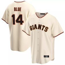 San Francisco Giants Vida Blue #14 Men's Cream Home Retired Player Replica Jersey