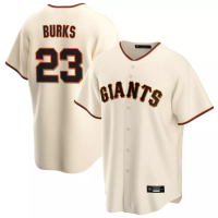 San Francisco Giants Ellis Burks #23 Men's Cream Home Retired Player Replica Jersey