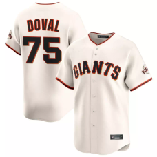 San Francisco Giants Camilo Doval #75 Men's Cream Home Limited Jersey