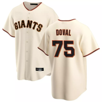 San Francisco Giants Camilo Doval #75 Men's Cream Home Replica Jersey