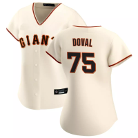 San Francisco Giants Camilo Doval #75 Women's Cream Home Replica Jersey San Francisco Giants Camilo Doval #75 Women's Cream Home Replica Jersey