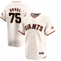 San Francisco Giants Camilo Doval #75 Kid's Cream Home Limited Jersey San Francisco Giants Camilo Doval #75 Kid's Cream Home Limited Jersey