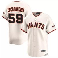 San Francisco Giants Jerar Encarnacion #59 Men's Cream Home Limited Jersey San Francisco Giants Jerar Encarnacion #59 Men's Cream Home Limited Jersey