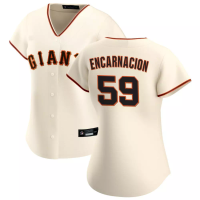 San Francisco Giants Jerar Encarnacion #59 Women's Cream Home Replica Jersey San Francisco Giants Jerar Encarnacion #59 Women's Cream Home Replica Jersey