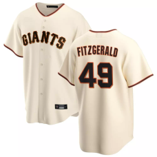 San Francisco Giants Tyler Fitzgerald #49 Men's Cream Home Replica Jersey