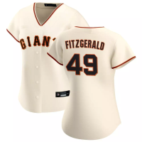 San Francisco Giants Tyler Fitzgerald #49 Women's Cream Home Replica Jersey San Francisco Giants Tyler Fitzgerald #49 Women's Cream Home Replica Jersey