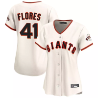 San Francisco Giants Wilmer Flores #41 Women's Cream Home Limited Jersey San Francisco Giants Wilmer Flores #41 Women's Cream Home Limited Jersey