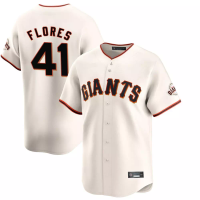 San Francisco Giants Wilmer Flores #41 Kid's Cream Home Limited Jersey San Francisco Giants Wilmer Flores #41 Kid's Cream Home Limited Jersey