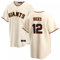 San Francisco Giants Jordan Hicks #12 Men's Cream Home Replica Jersey San Francisco Giants Jordan Hicks #12 Men's Cream Home Replica Jersey
