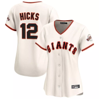 San Francisco Giants Jordan Hicks #12 Women's Cream Home Limited Jersey San Francisco Giants Jordan Hicks #12 Women's Cream Home Limited Jersey