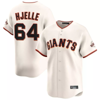 San Francisco Giants Sean Hjelle #64 Men's Cream Home Limited Jersey San Francisco Giants Sean Hjelle #64 Men's Cream Home Limited Jersey