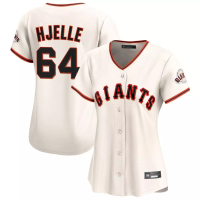 San Francisco Giants Sean Hjelle #64 Women's Cream Home Limited Jersey San Francisco Giants Sean Hjelle #64 Women's Cream Home Limited Jersey