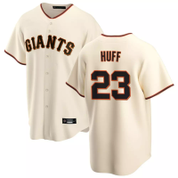 San Francisco Giants Sam Huff #23 Men's Cream Home Replica Jersey San Francisco Giants Sam Huff #23 Men's Cream Home Replica Jersey