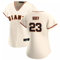 San Francisco Giants Sam Huff #23 Women's Cream Home Replica Jersey San Francisco Giants Sam Huff #23 Women's Cream Home Replica Jersey