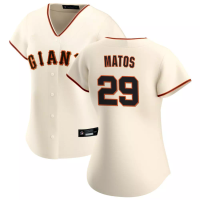San Francisco Giants Luis Matos #29 Women's Cream Home Replica Jersey San Francisco Giants Luis Matos #29 Women's Cream Home Replica Jersey