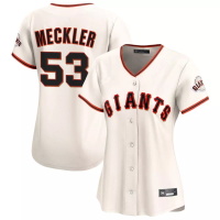 San Francisco Giants Wade Meckler #53 Women's Cream Home Limited Jersey San Francisco Giants Wade Meckler #53 Women's Cream Home Limited Jersey