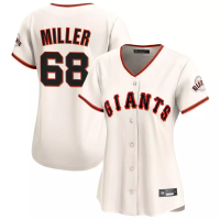 San Francisco Giants Erik Miller #68 Women's Cream Home Limited Jersey San Francisco Giants Erik Miller #68 Women's Cream Home Limited Jersey